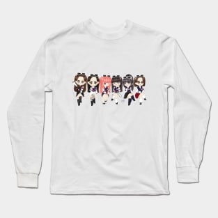 Diseño estilo chibi de ive Long Sleeve T-Shirt